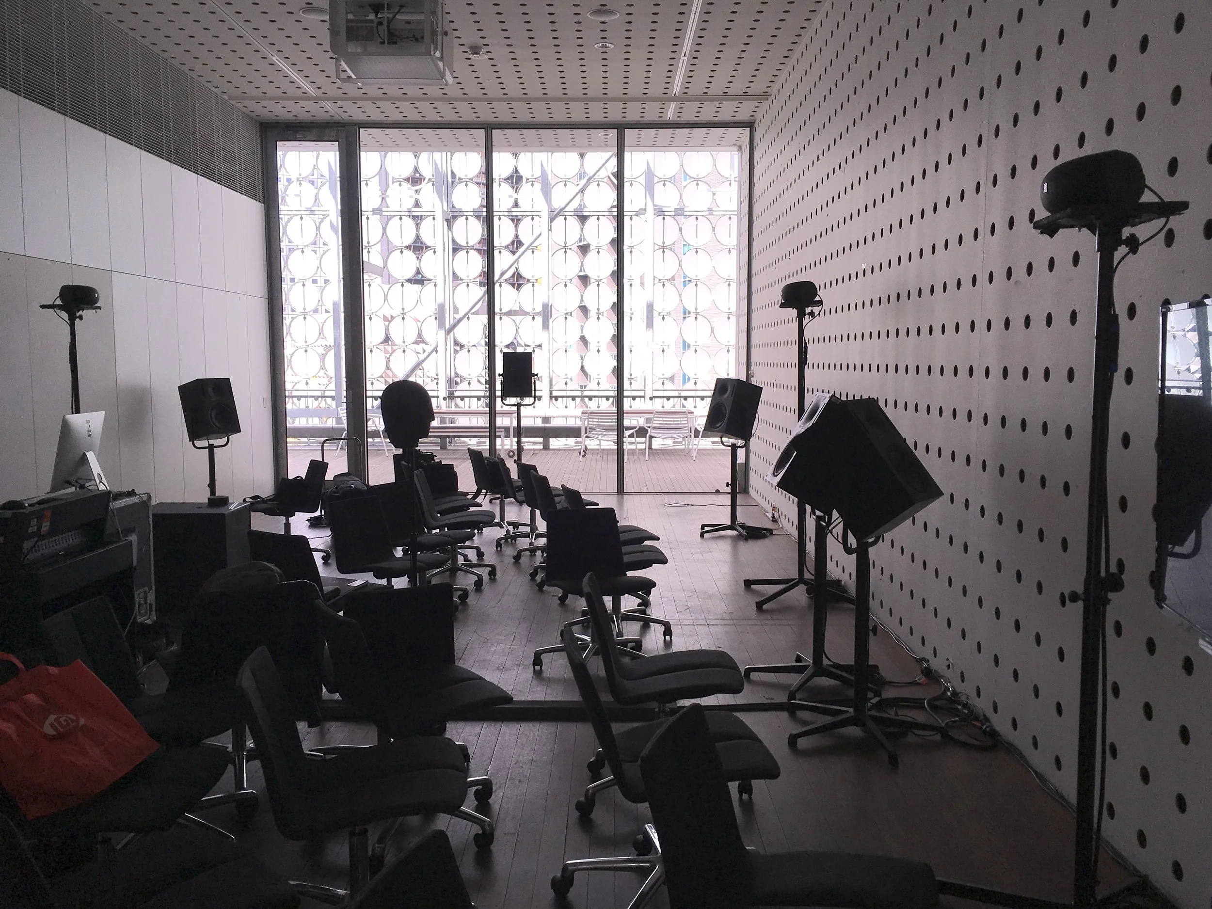 Performance setup for SIAL SSCAD concert, October 2017